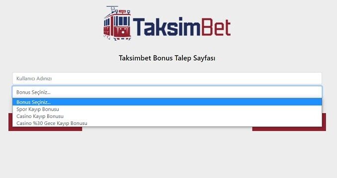 TaksimBet Bonus Talebi