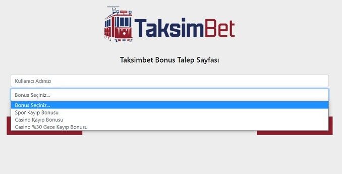 TaksimBet Casino Kayıp Bonusu